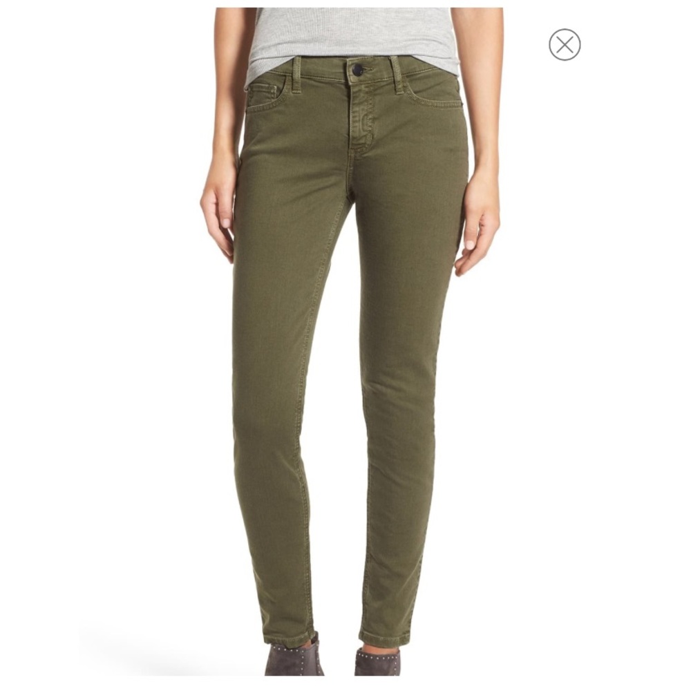 SP Black Stretch Cotton Skinny Jeans Olive 28